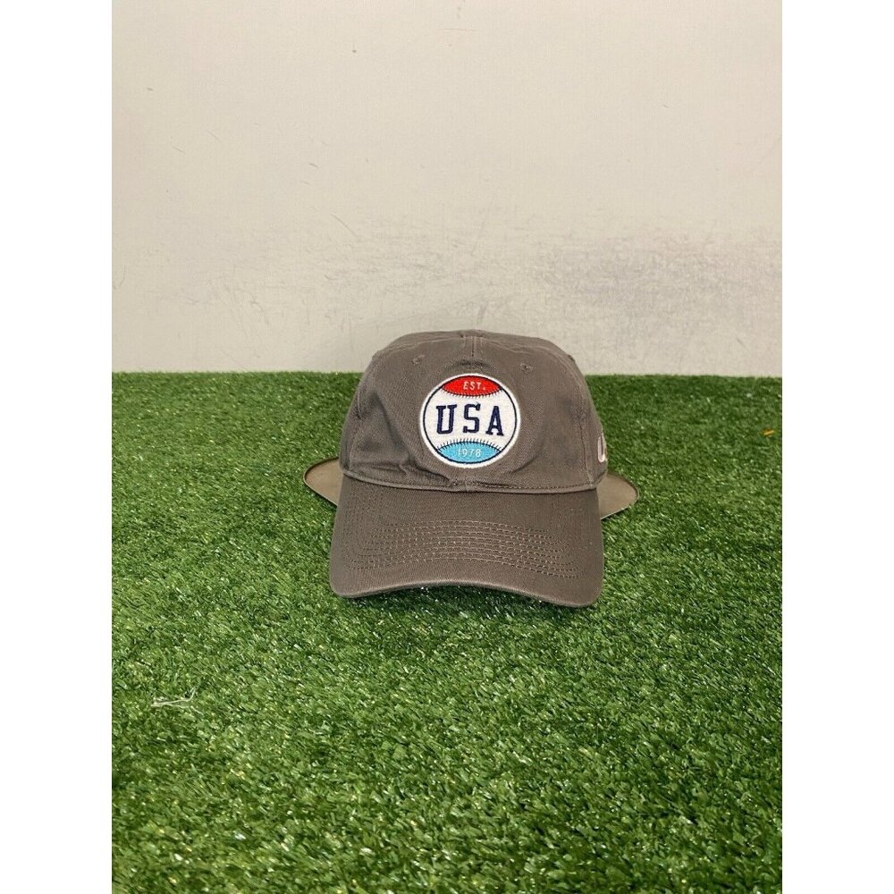 USA Baseball hat cap strap back gray baseballism dad baseball mens unisex